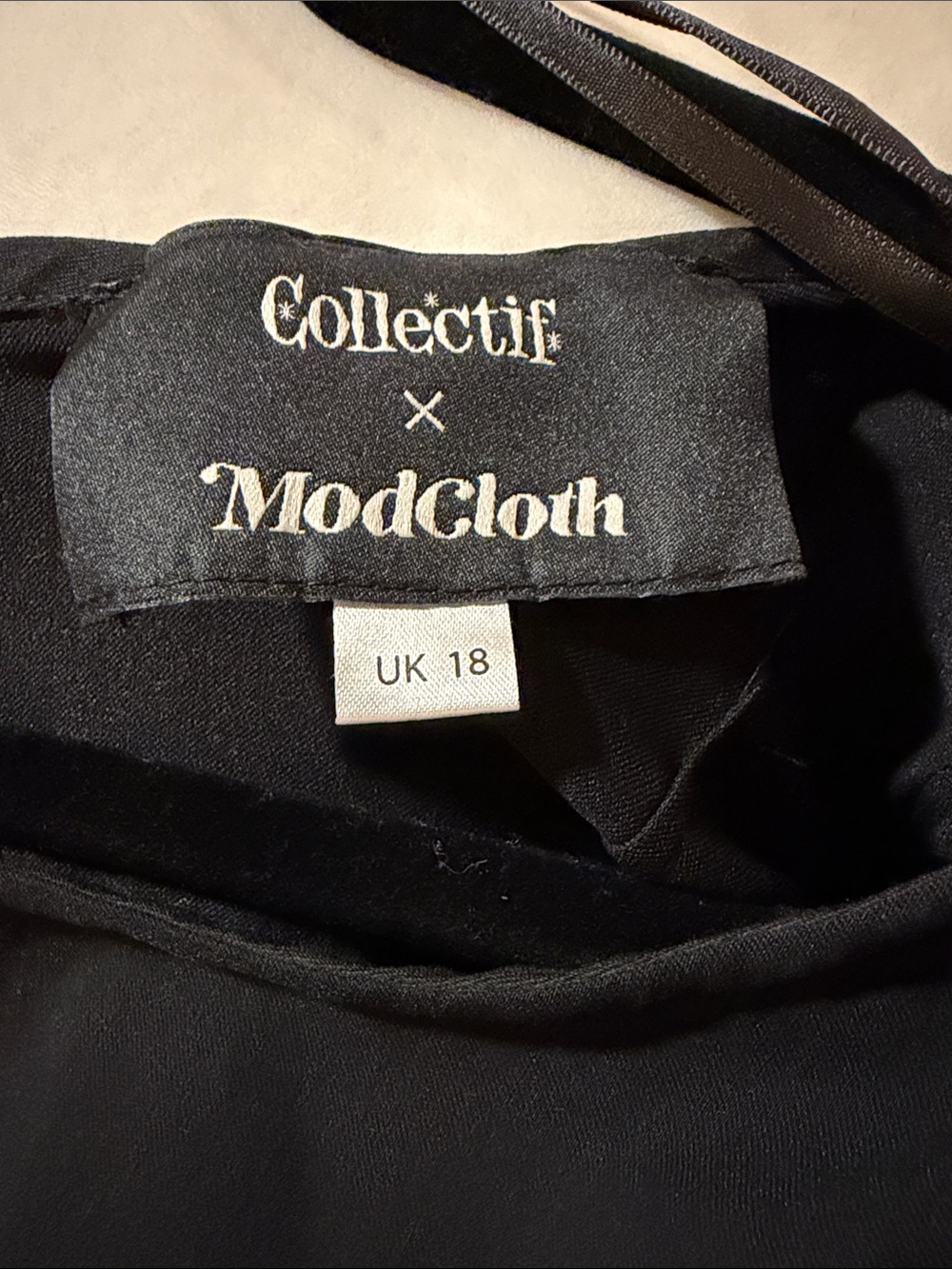 Collectif x ModCloth Black A-Line Dress - Picture 2 of 5